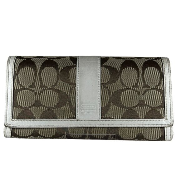 Coach Continental Long Wallet In Euc Very Clean